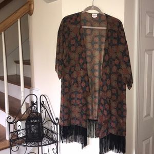 LuLaRoe Monroe Kimono Size Large BoHo Vibe!